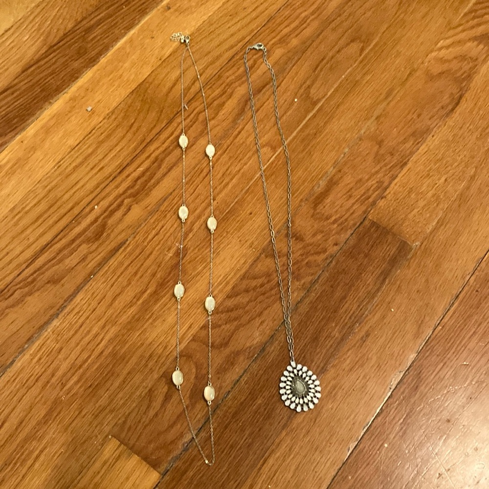 2 long necklaces